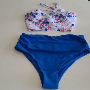 Two Peice High Waisted Bathing Suit